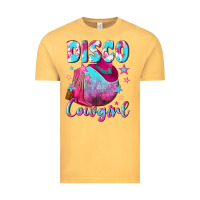 Vintage Mustard disco cowgirl Vintage Tee - NancyCooperArtShop