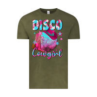 Vintage Olive disco cowgirl Vintage Tee - NancyCooperArtShop