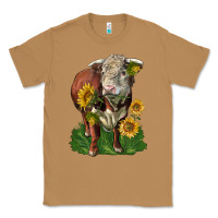 Toasted Coconut hereford bull with sunflowers Classic Tee - LillyAllenDesigns