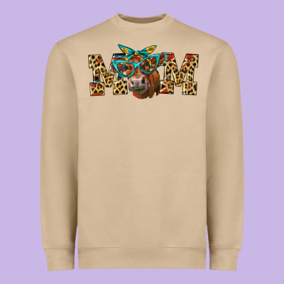 Western Mom Red Angus Cow Heavyweight Sweatshirt Designed By Lillyallendesigns
