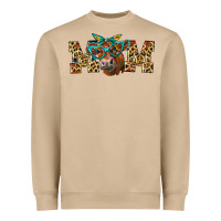 Mushroom Western Mom Red Angus Cow Heavyweight Sweatshirt - LillyAllenDesigns