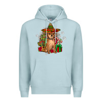 Blue Mist Chihuahua Christmas Premium Hoodie - JahusDesignShop