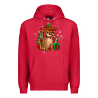 Cardinal Chihuahua Christmas Premium Hoodie - JahusDesignShop