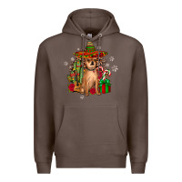 Coffee Chihuahua Christmas Premium Hoodie - JahusDesignShop