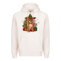 Pale Pink Chihuahua Christmas Premium Hoodie - JahusDesignShop