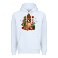 White Chihuahua Christmas Premium Hoodie - JahusDesignShop