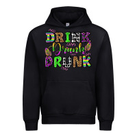 Black drink drank drunk mardi gras olivia Urban Hoodie - OliviaCreatesArt