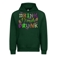 Forest Green drink drank drunk mardi gras olivia Urban Hoodie - OliviaCreatesArt