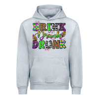 Heather Grey drink drank drunk mardi gras olivia Urban Hoodie - OliviaCreatesArt