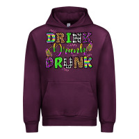Mauve Wine drink drank drunk mardi gras olivia Urban Hoodie - OliviaCreatesArt