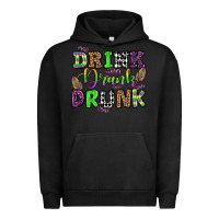Pigment Black drink drank drunk mardi gras olivia Urban Hoodie - OliviaCreatesArt