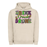 Pigment French Oak drink drank drunk mardi gras olivia Urban Hoodie - OliviaCreatesArt
