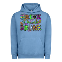 Pigment Pebble Blue drink drank drunk mardi gras olivia Urban Hoodie - OliviaCreatesArt