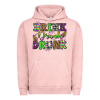 Pigment Salmon drink drank drunk mardi gras olivia Urban Hoodie - OliviaCreatesArt