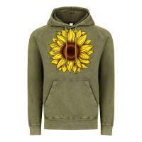 Vintage Olive sunflower Vintage Hoodie - Artiststas