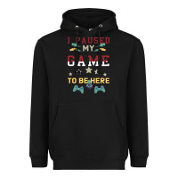 Black I Paused My Game To Be Here Heavyweight Hoodie - Bettercallsaul