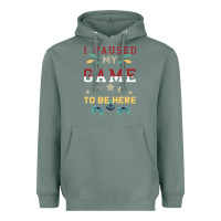 I Paused My Game To Be Here Heavyweight Hoodie | Teevron