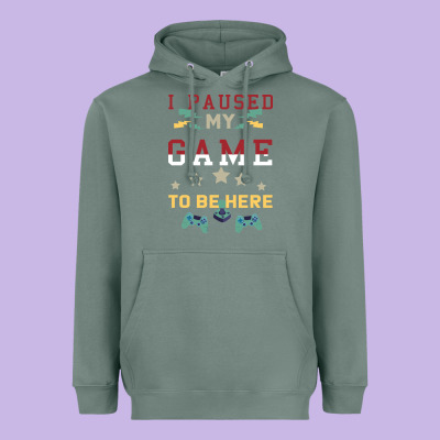 I Paused My Game To Be Here Heavyweight Hoodie Designed By Bettercallsaul