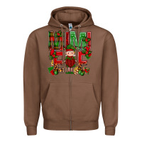 Chestnut Mimi Elf with Knitting Christmas Zipper Hoodie - BundleAndBundleShop