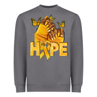 Storm hope yellowribbonchildhood cancer nails Heavyweight Sweatshirt - NancyCooperArtShop