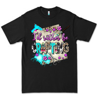 Black i d rather be crafting Premium Tee - AdoDesignShop