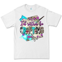 White i d rather be crafting Premium Tee - AdoDesignShop