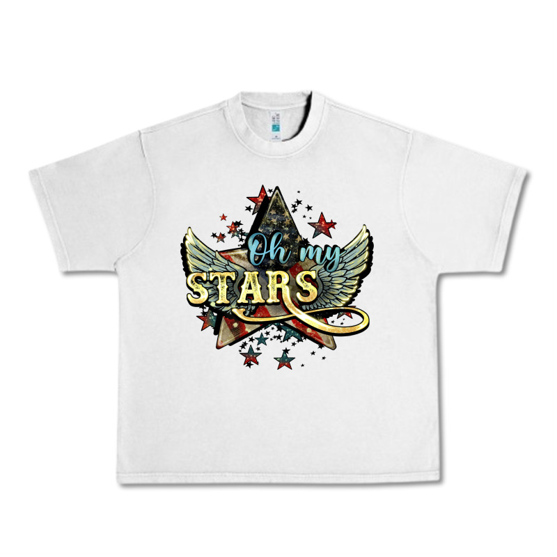 Oh My Stars America Wings Urban Heavy Tee by NancyCooperArtShop | Teevron