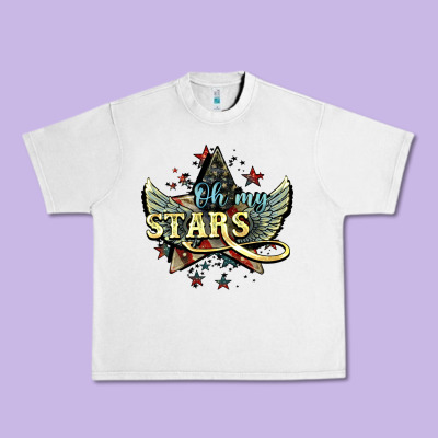 Oh My Stars America Wings Urban Heavy Tee Designed By Nancycooperartshop