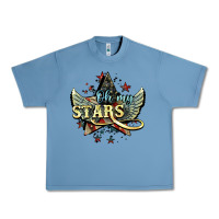 Pebble Blue oh my stars america wings Urban Heavy Tee - NancyCooperArtShop