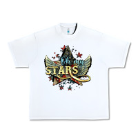 White oh my stars america wings Urban Heavy Tee - NancyCooperArtShop