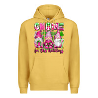 Antique Gold gnome for the holidays Premium Hoodie - texasbilliewilder