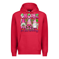 Cardinal gnome for the holidays Premium Hoodie - texasbilliewilder