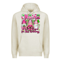 Oatmeal Heather gnome for the holidays Premium Hoodie - texasbilliewilder