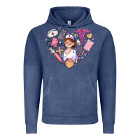 Vintage Denim nurse and nurse element heart Vintage Hoodie - AdoDesignShop