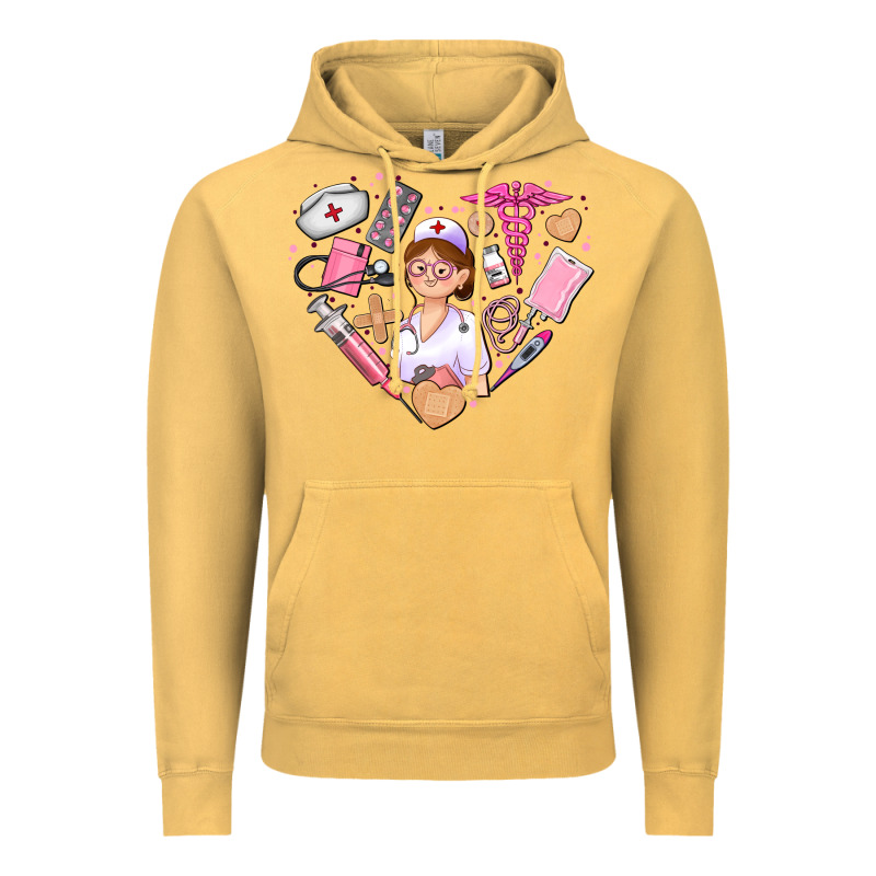 Nurse And Nurse Element Heart Vintage Hoodie by AdoDesignShop | Teevron