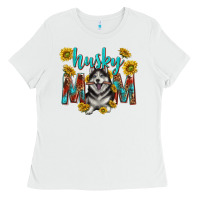 White western alaskan husky mom Ladies Tee - texasbilliewilder