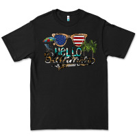 Black hello summer Premium Tee - SublimationCraftShop
