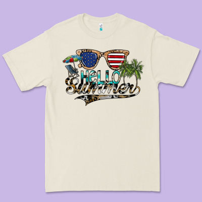 Hello Summer Premium Tee Designed By Sublimationcraftshop