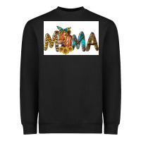 Black Western Cow Red Angus Mama Heavyweight Sweatshirt - LillyAllenDesigns