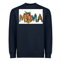 Navy Western Cow Red Angus Mama Heavyweight Sweatshirt - LillyAllenDesigns