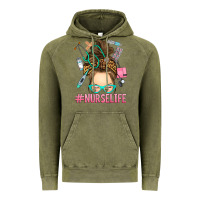 Messy Bun Nurse Life Vintage Hoodie | Teevron