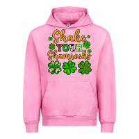 Fuchsia Pink St. Patrick's Shake your shamrocks Urban Hoodie - OliviaCreatesArt