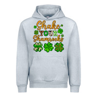 Heather Grey St. Patrick's Shake your shamrocks Urban Hoodie - OliviaCreatesArt