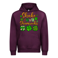 Mauve Wine St. Patrick's Shake your shamrocks Urban Hoodie - OliviaCreatesArt