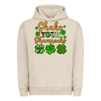 Pigment French Oak St. Patrick's Shake your shamrocks Urban Hoodie - OliviaCreatesArt