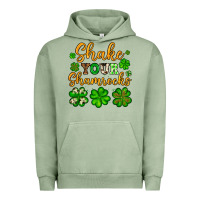 Pigment Oil Green St. Patrick's Shake your shamrocks Urban Hoodie - OliviaCreatesArt