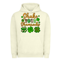 Pigment Pistachio St. Patrick's Shake your shamrocks Urban Hoodie - OliviaCreatesArt