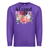 Purple Blessed Nana Gifts for Nana or Grandma Premium Sweatshirt - Bettercallsaul