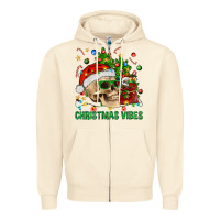 Sandshell Christmas Vibes Zipper Hoodie - BundleAndBundleShop