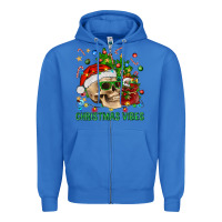 True Royal Christmas Vibes Zipper Hoodie - BundleAndBundleShop
